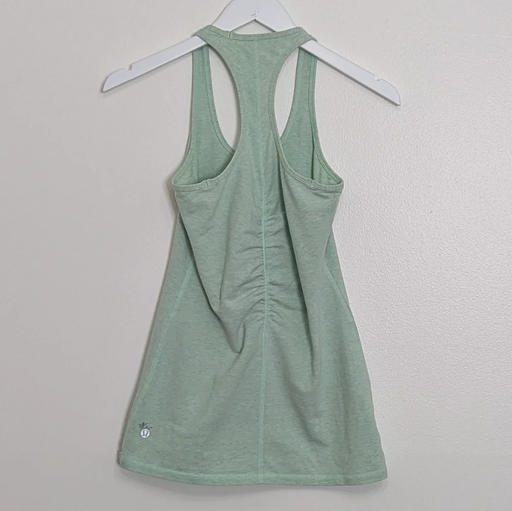 Lululemon Tank Small Green Wunderlust 2013 Racerback Cinched